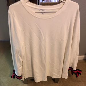 Crown & ivy Long sleeve blouse with bows